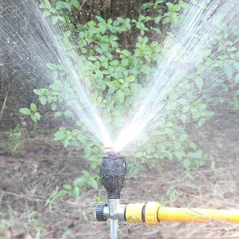 360° Garden Rotating Sprinkler – Stainless Steel Tripod Set