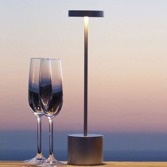 Classic Rechargeable Touch Table Lamp – Stepless Dimming & 3 Color Modes