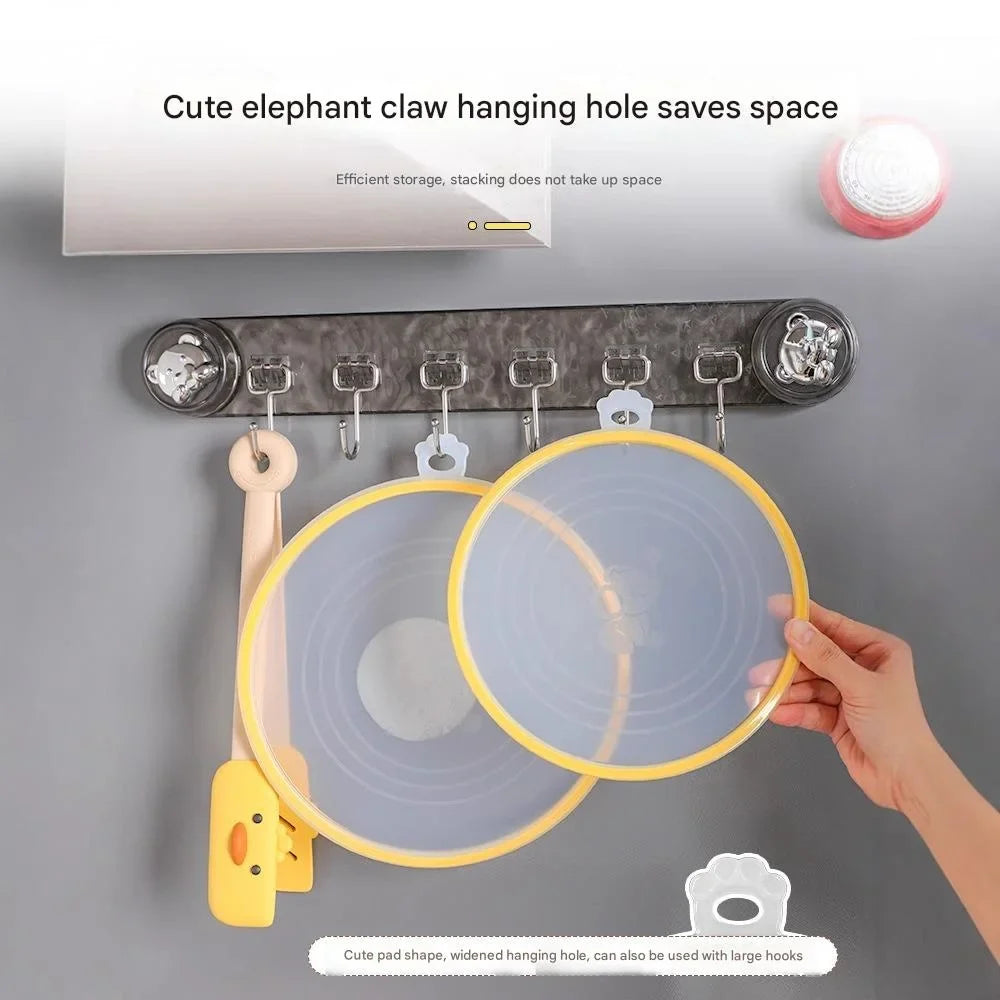 FlexiCover Silicone Stretch Lids with Hook – Reusable Food Covers
