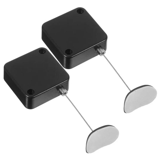 2 Pcs Retractable Remote Control Security Cable Leash