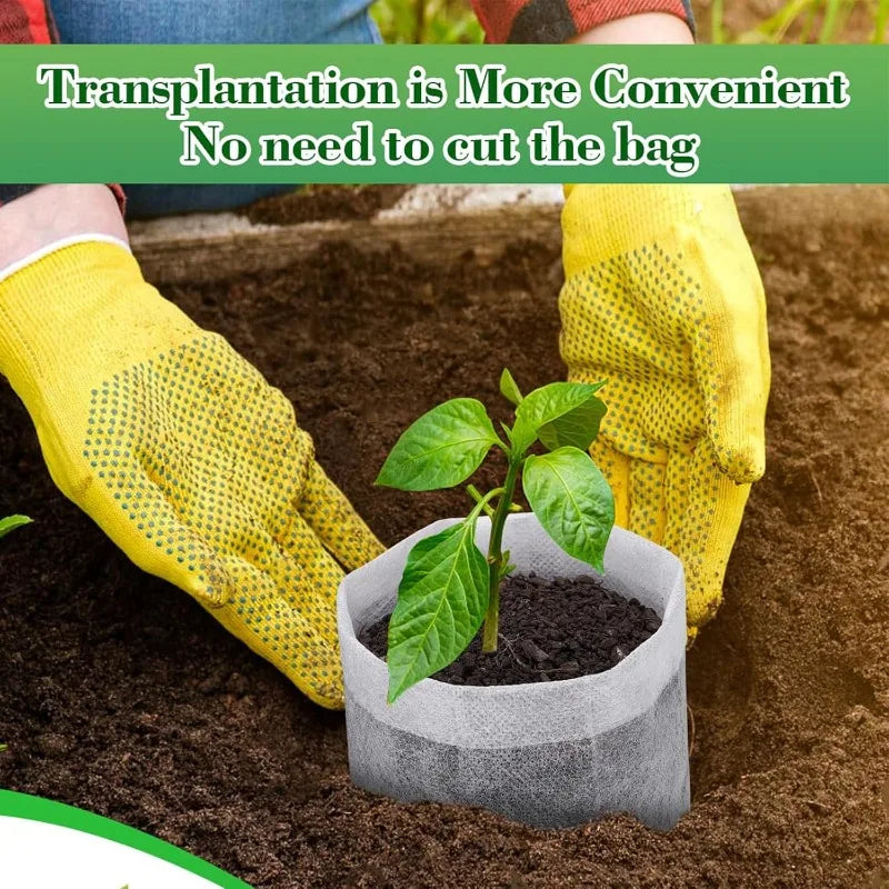 Biodegradable Grow Bags – Non-Woven Nursery Seedling Pots