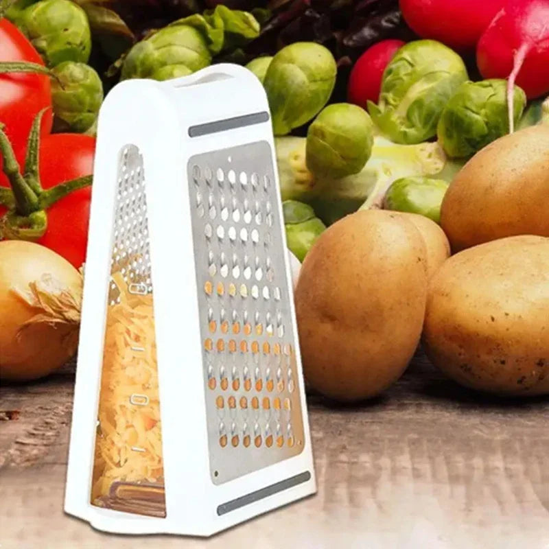 DualPrep 2-Sided Cheese & Vegetable Grater with Container