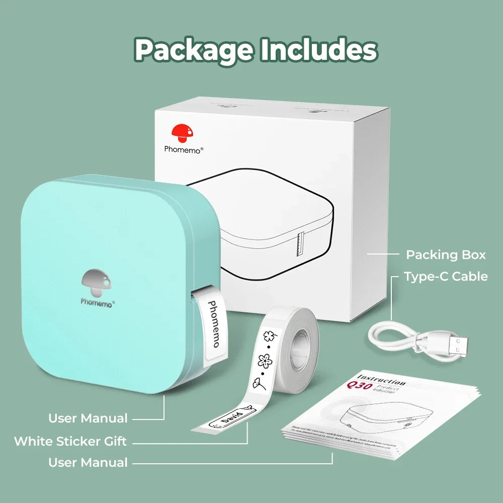Mini Bluetooth Label Printer