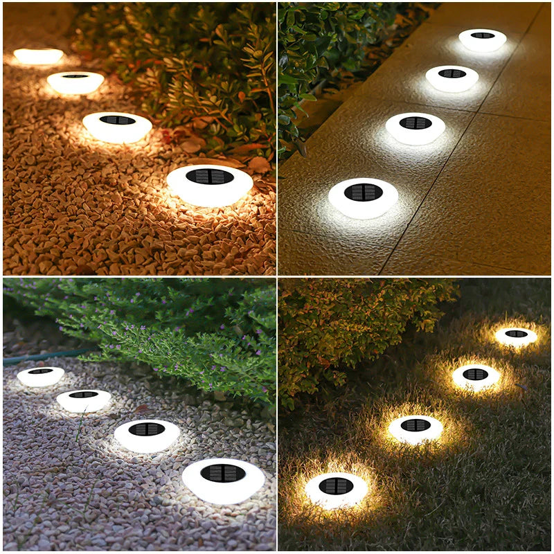 Solar Ground Lights – LED Outdoor Waterproof Floor Lamps