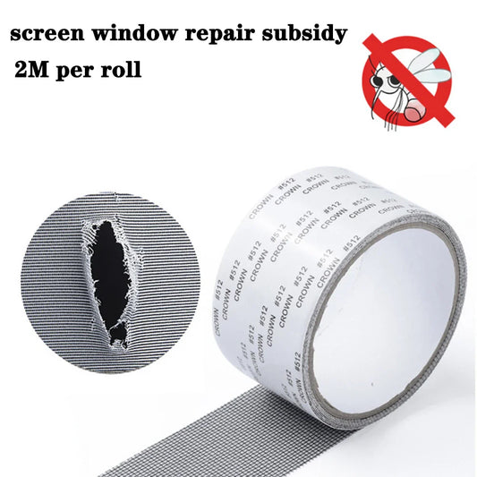 Waterproof Window Screen Repair Tape – Self-Adhesive Anti-Mosquito Mesh Patch