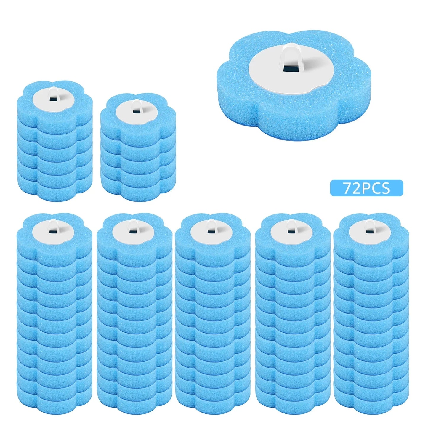 Toilet Wand Kit – 360° Cleaning Brush with 24 Disposable Heads
