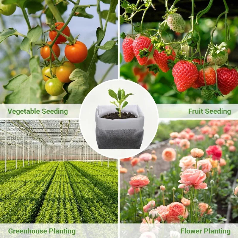 Biodegradable Grow Bags – Non-Woven Nursery Seedling Pots