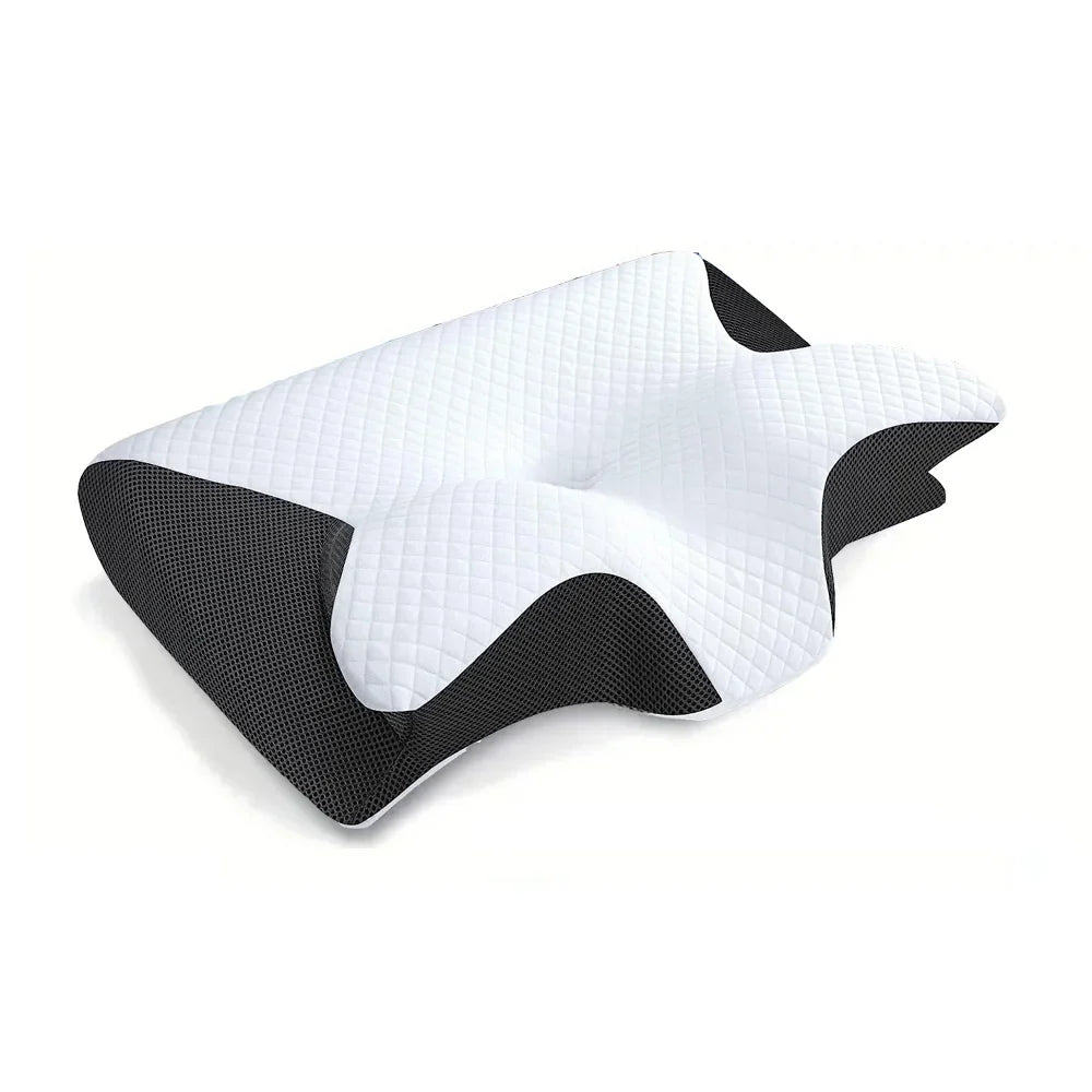 Memory Foam Cervical Pillow – 2-in-1 Ergonomic Neck Support