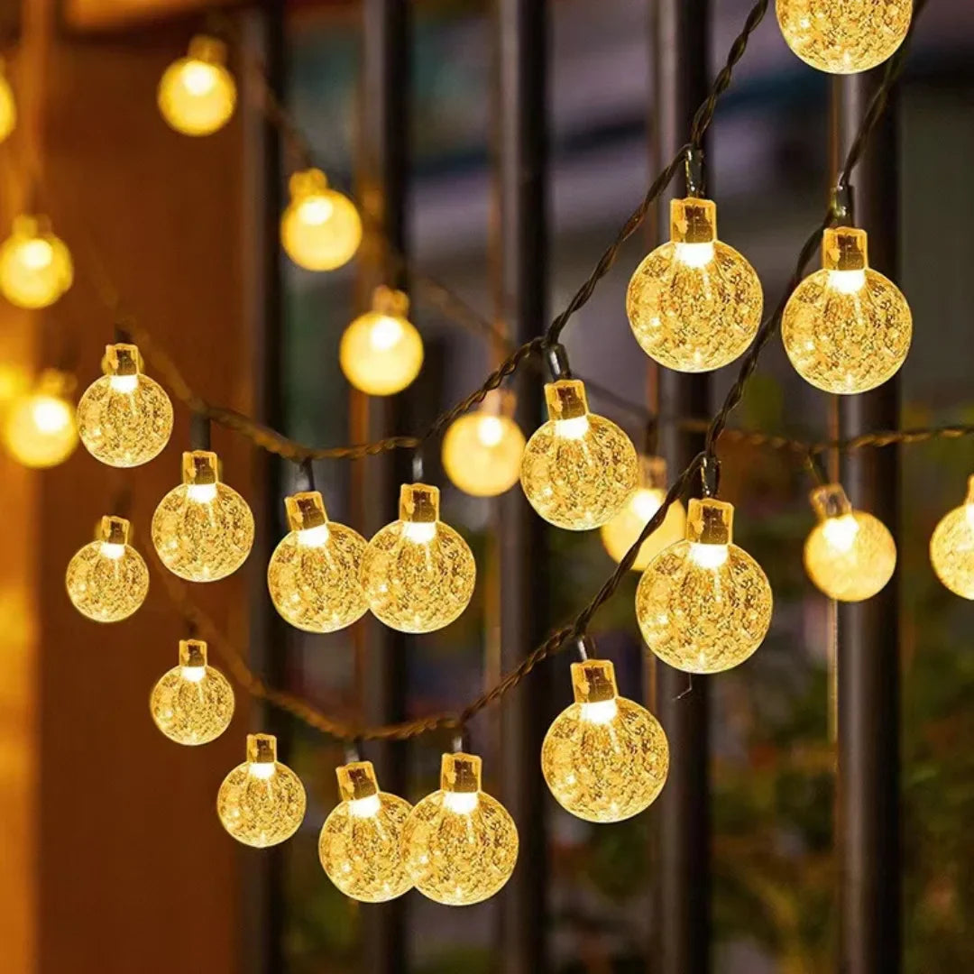 Solar Bubble Bead String Lights