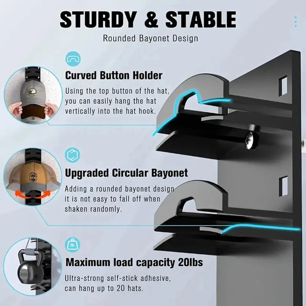 CapMate Wall-Mounted Hat Organizer