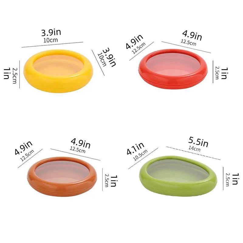 Reusable Silicone Storage Box - 4pcs Set
