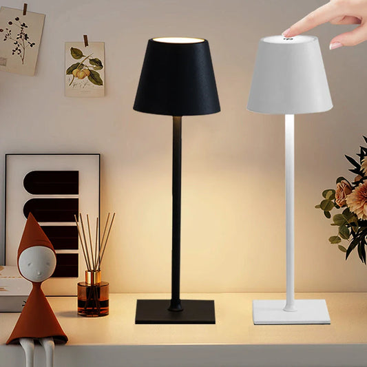 Wireless LED Table Lamp – Rechargeable Light with Touch Control