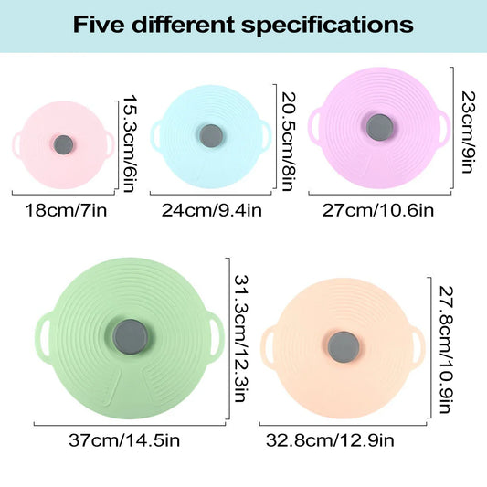 Reusable Silicone Lid Covers