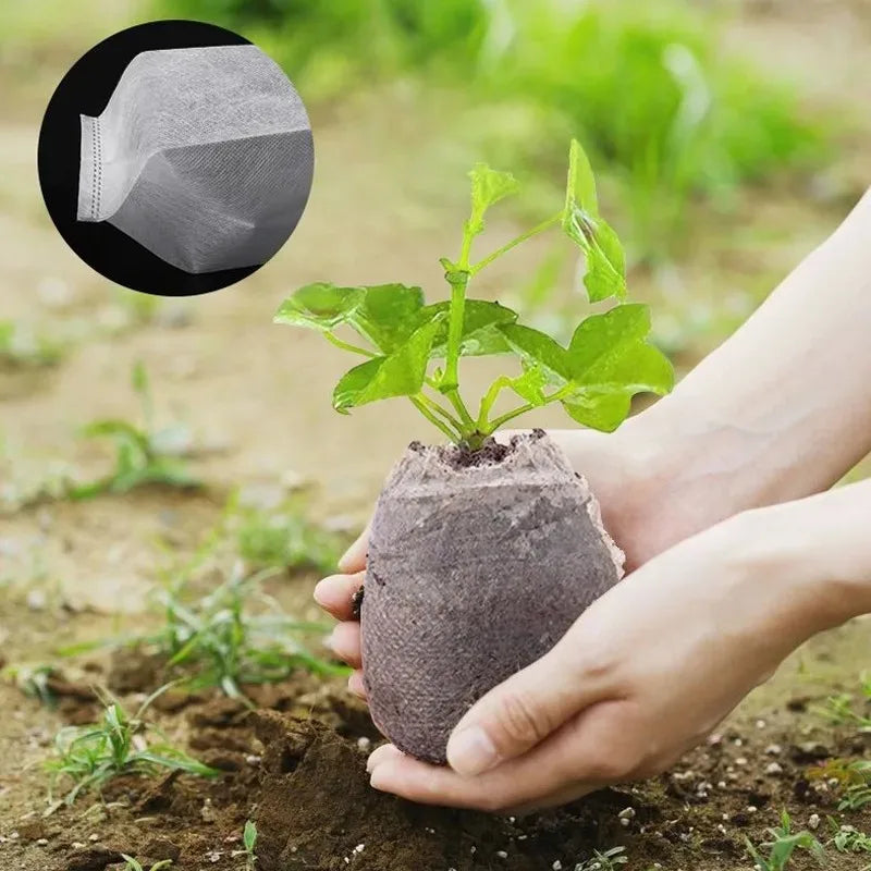 Biodegradable Grow Bags – Non-Woven Nursery Seedling Pots