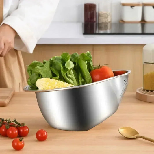 Stainless Steel Rice Washer & Strainer Bowl