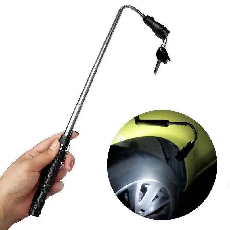 LED magnetic flexible flashlight for tight spaces