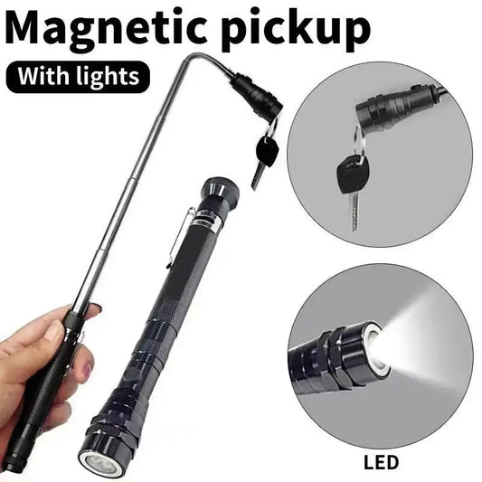 LED magnetic flexible flashlight for tight spaces
