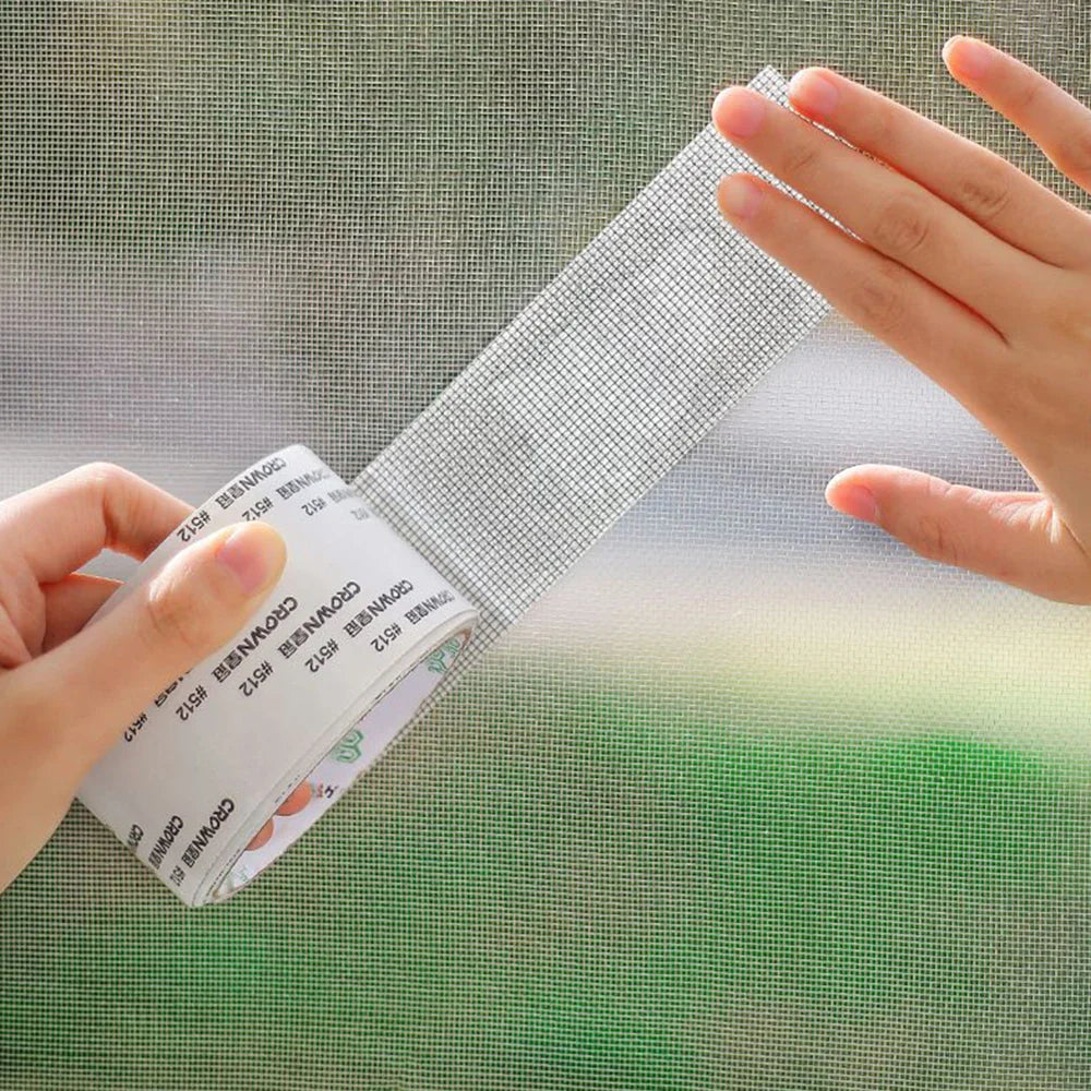 Waterproof Window Screen Repair Tape – Self-Adhesive Anti-Mosquito Mesh Patch