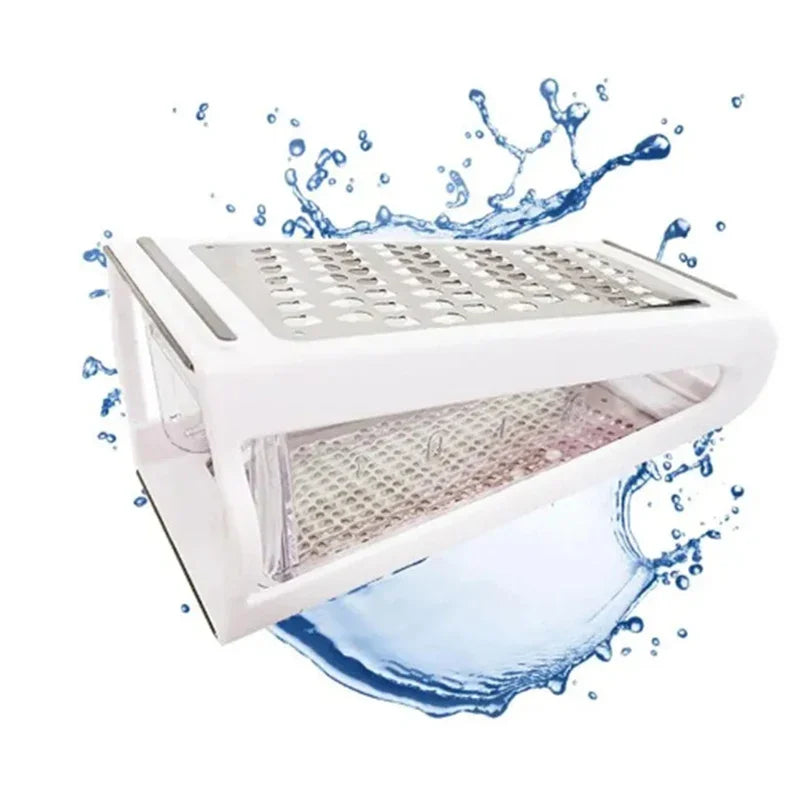 DualPrep 2-Sided Cheese & Vegetable Grater with Container