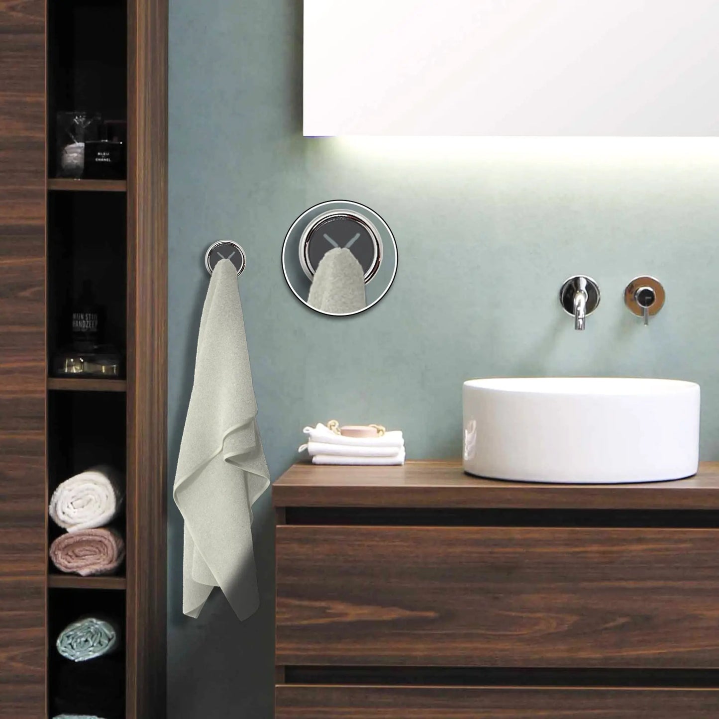 Adhesive Towel Plug Holder - Wall Mounted, Punch-Free Bathroom & Kitchen Organizer (3pcs)