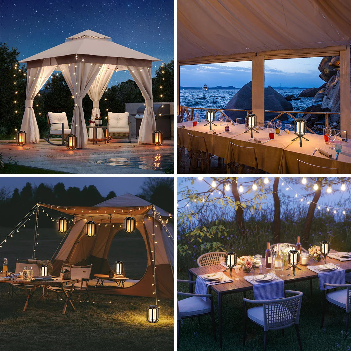 Solar Hanging Lantern with 4 Lighting Modes