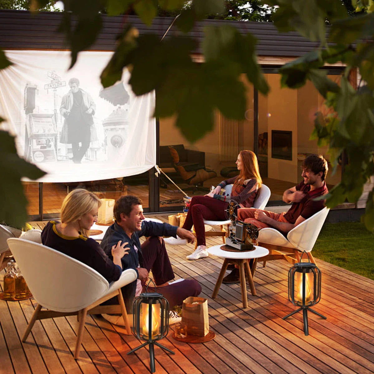 Solar Hanging Lantern with 4 Lighting Modes