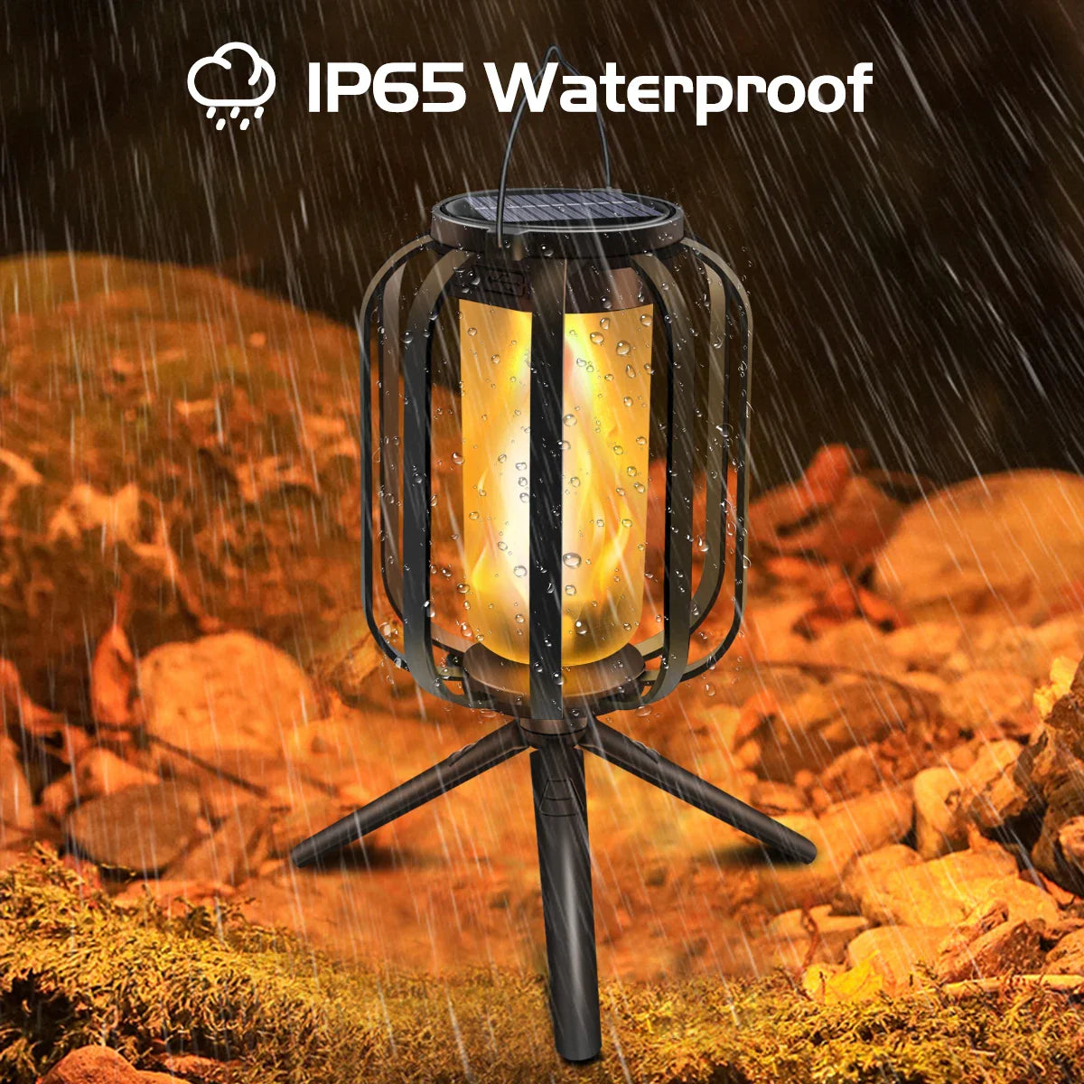 Solar Hanging Lantern with 4 Lighting Modes